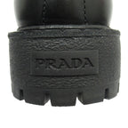 Prada Leather Chelsea Boots Shoes Side Gore 5.5 Black — view 6
