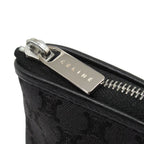 Celine Macadam Pattern Pouch Case Canvas Vintage Black — view 5
