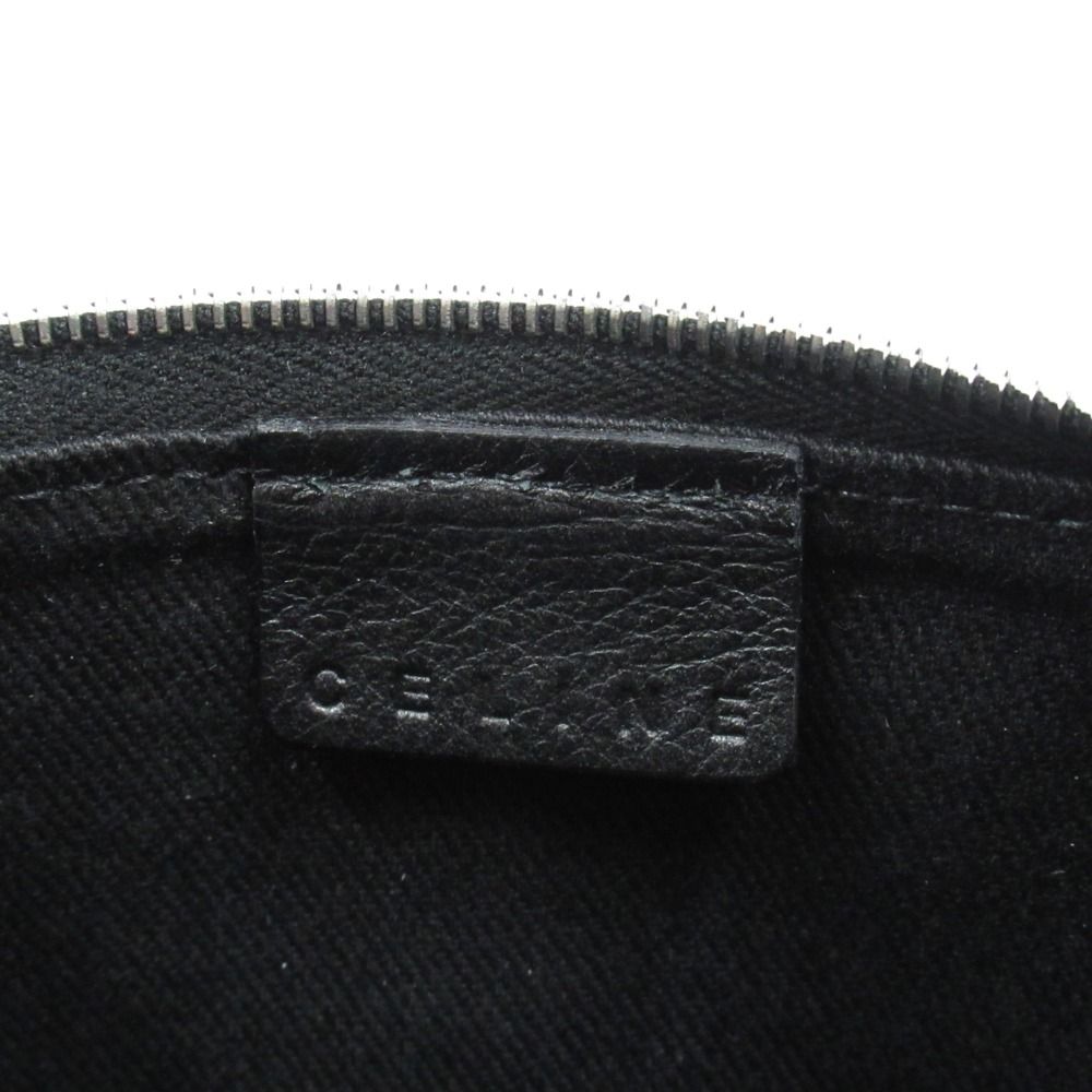 Celine Macadam Pattern Pouch Case Canvas Vintage Black — view 6