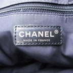 Chanel New Travel Line MM Tote CC Logo Nylon Jacquard Vintage Black — view 8