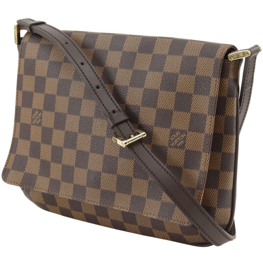 Louis Vuitton Musette Tango Short Damier Canvas Brown Shoulder Bag — view 2