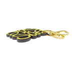 Loewe Charm Anagram Key Holder Metal Leather — view 3