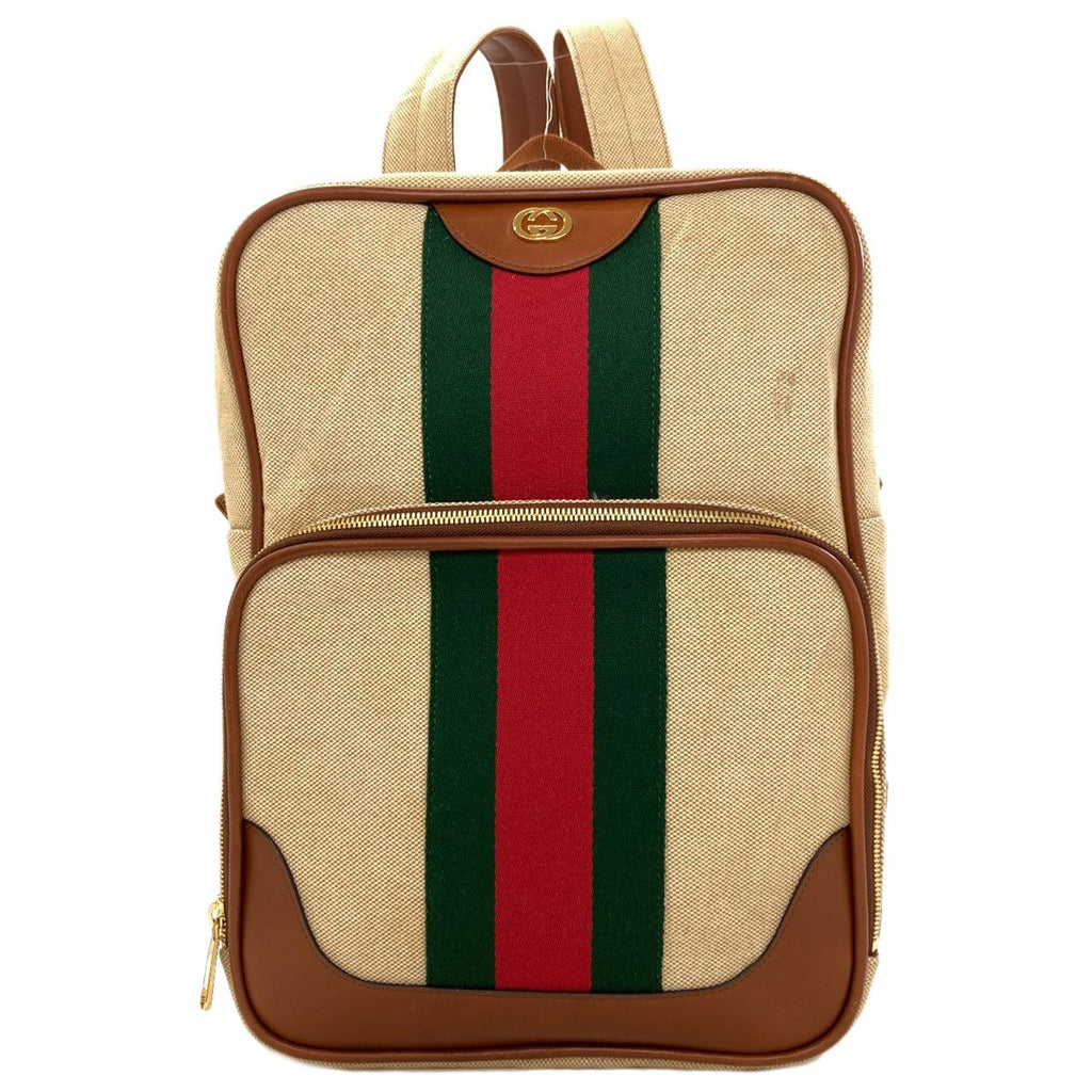 Gucci Sherry Line Backpack Canvas