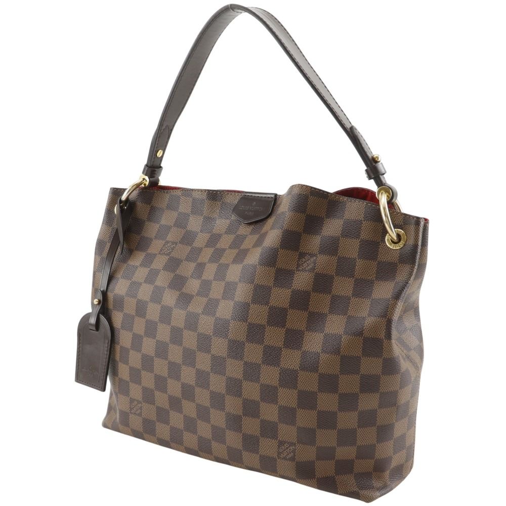 Louis Vuitton Gray Souffle PM Damier Canvas Brown Shoulder Bag — view 2