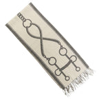 Hermes Molle Cashmere Scarf Shawl Gray Yvoire — view 3