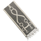 Hermes Molle Cashmere Scarf Shawl Gray Yvoire — view 4