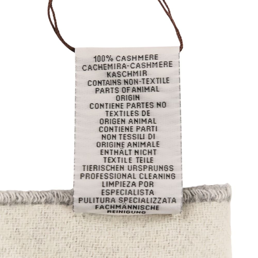 Hermes Molle Cashmere Scarf Shawl Gray Yvoire — view 9