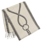 Hermes Molle Cashmere Scarf Shawl Gray Yvoire — view 2