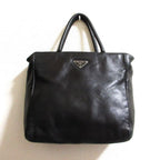 Prada Nappa Leather Tote Black