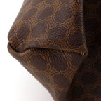 Celine Vintage Macadam Pattern Brown Tote — view 4