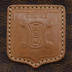 Celine Vintage Macadam Pattern Brown Tote — view 8