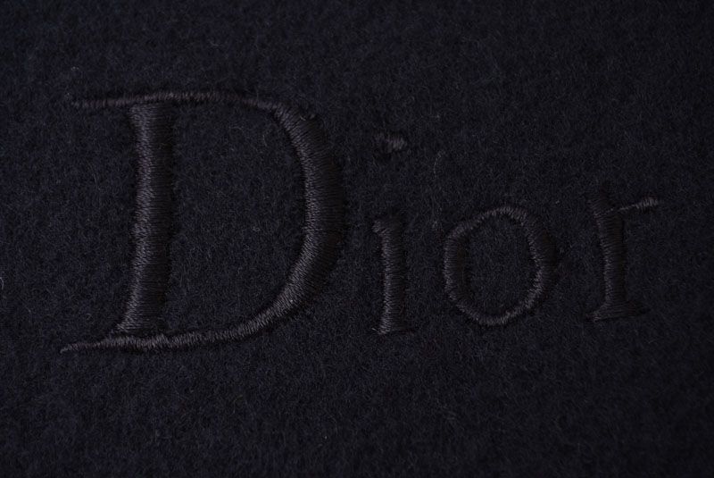 Dior Scarf Vintage Winter Wool Black — view 2