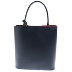 Prada Pannier 2-Way Shoulder Bag Black Leather Gold — view 2