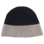 Chanel CC Logo Knit Hat Beanie Gray Black — view 2