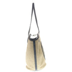 Louis Vuitton Saint Jacques Knit Raffia Noir Beige Tote — view 3