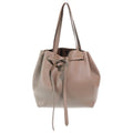 Celine Cabas Phantom Tote Gray Brown Leather Gold