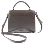 Saint Laurent Yves Cassandra Leather Mini Shoulder Bag Gray — view 2
