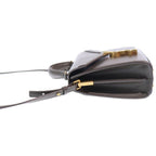 Saint Laurent Yves Cassandra Leather Mini Shoulder Bag Gray — view 3