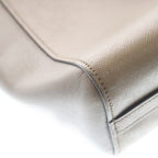 Prada Saffiano 2-Way Shoulder Bag Gray Beige Leather Gold — view 5