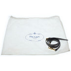 Prada Saffiano 2-Way Shoulder Bag Gray Beige Leather Gold — view 6