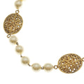 Chanel Pearl Necklace 26 Ivory Gold