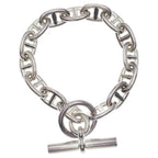 Hermes Chaine D'ancre MM 15 Pieces Silver Chain Bracelet