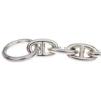 Hermes Chaine D'ancre MM 15 Pieces Silver Chain Bracelet — view 5