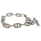 Hermes Chaine D'ancre MM 15 Pieces Silver Chain Bracelet — view 3