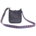 Hermes Evelyne TPM Amazon Shoulder Bag Taurillon Clemence Silver Black — view 2