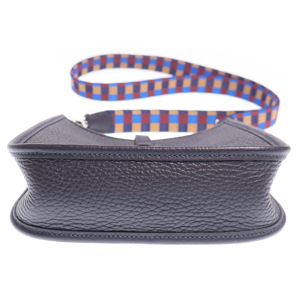 Hermes Evelyne TPM Amazon Shoulder Bag Taurillon Clemence Silver Black — view 5
