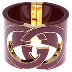 Gucci Interlocking Bangle Bracelet Red Gold — view 4