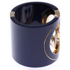 Gucci Interlocking Bangle Bracelet Blue Gold Plated — view 3