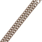Chanel Heart Rhinestone Logo Necklace Gold — view 4