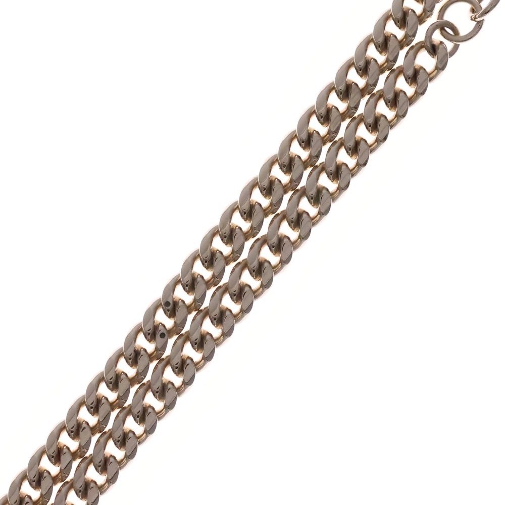 Chanel Heart Rhinestone Logo Necklace Gold — view 4