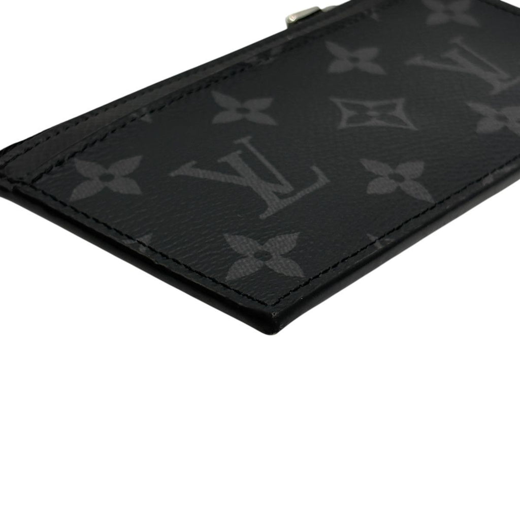Louis Vuitton LV Coin Card Holder IC Taiga Leather Monogram Eclipse Canvas Case — view 9
