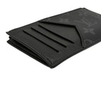 Louis Vuitton LV Coin Card Holder IC Taiga Leather Monogram Eclipse Canvas Case — view 4