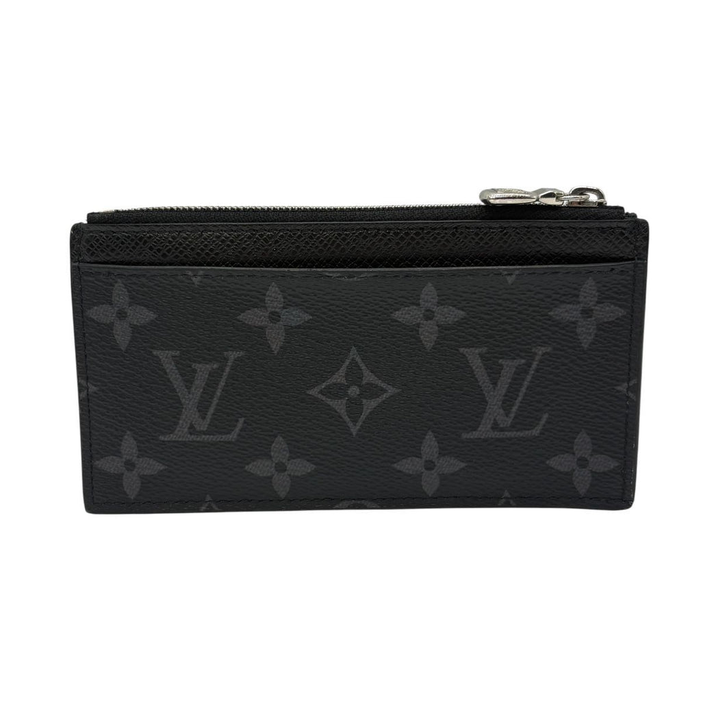 Louis Vuitton LV Coin Card Holder IC Taiga Leather Monogram Eclipse Canvas Case — view 2