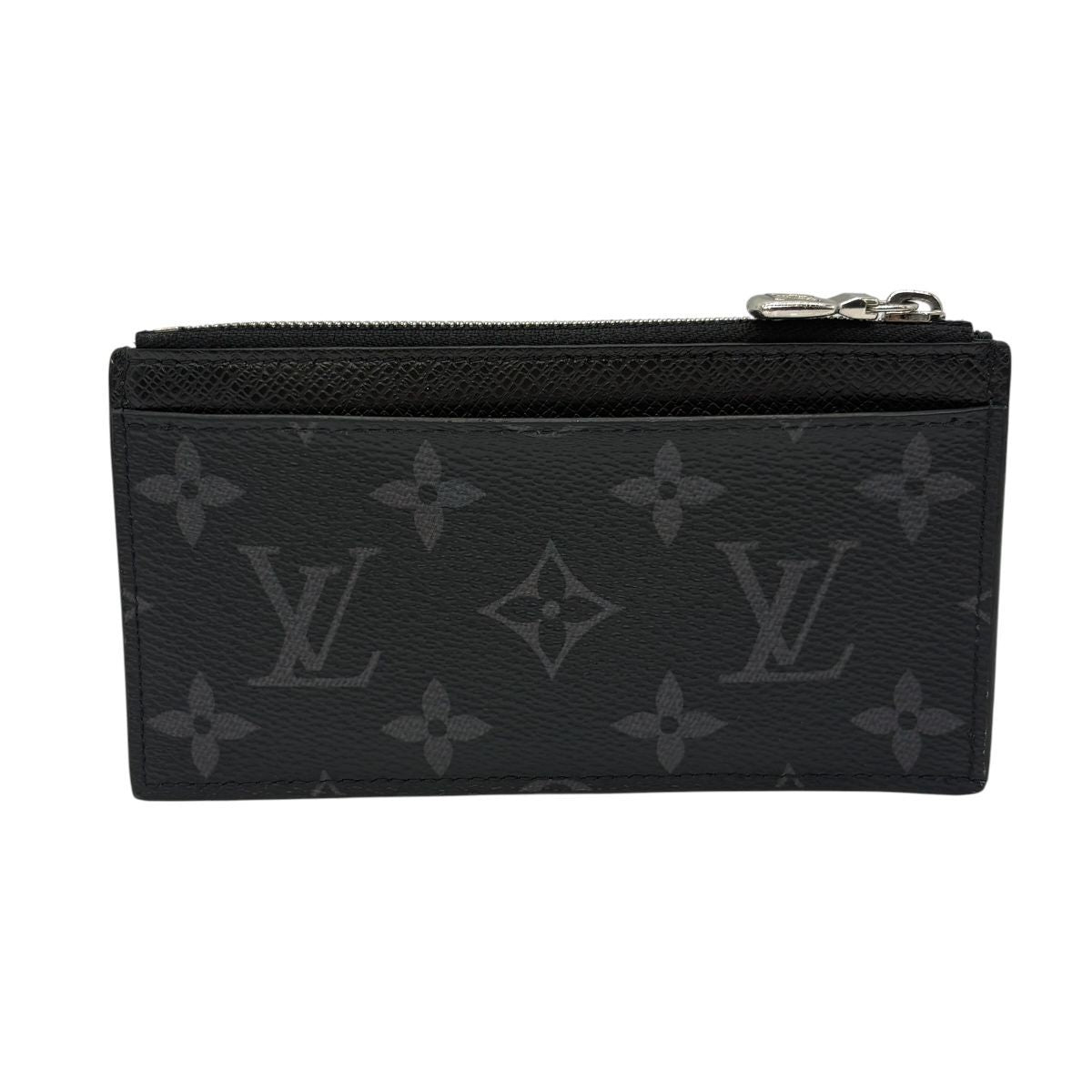 Louis Vuitton LV Coin Card Holder IC Taiga Leather Monogram Eclipse Canvas Case — view 2