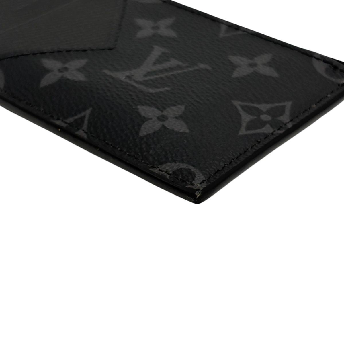Louis Vuitton LV Coin Card Holder IC Taiga Leather Monogram Eclipse Canvas Case — view 5
