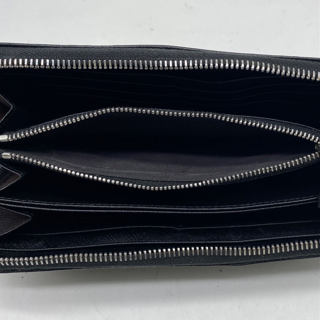 Prada Round Wallet Saffiano Black — view 9