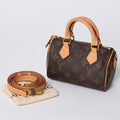 Louis Vuitton Nano Speedy Handbag 2-Way Bag Monogram