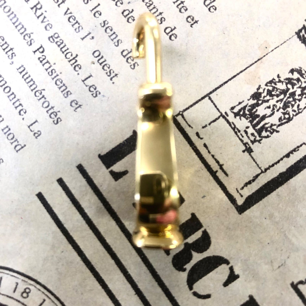 Hermes Harp Cadena Key Instrument Necklace Top Charm Gold — view 2