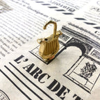 Hermes Harp Cadena Key Instrument Necklace Top Charm Gold — view 4