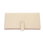 Hermes Bearn Souffle Verso Wallet Veau Epsom Nata Gold White Brown — view 7