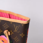 Louis Vuitton Neverfull MM Tote Bag Monogram Rose Brown Gold — view 5