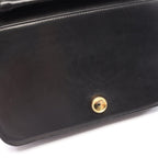 Chanel Shoulder Bag Quilted Full Flap Push Lock Black Lambskin Chain — view 8