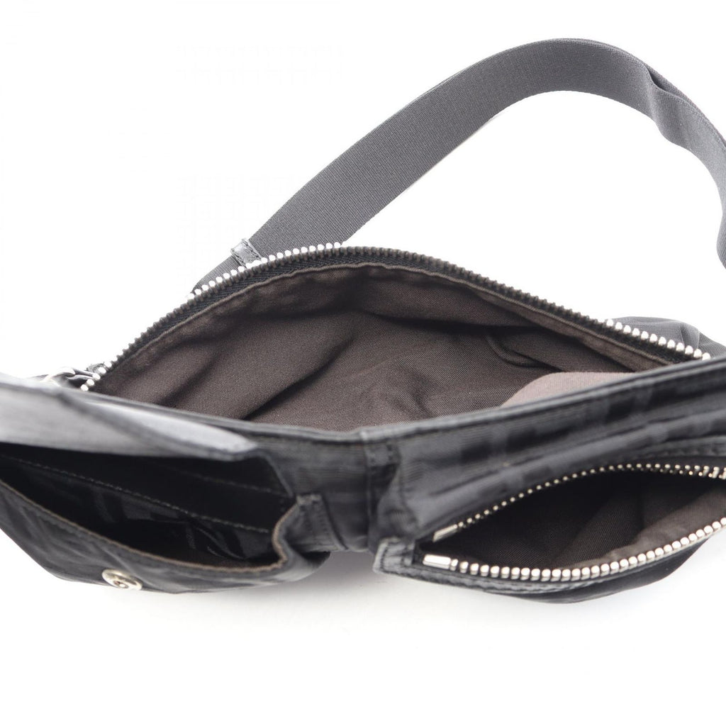 Fendi Waist Bag Zucca Black Nylon Leather — view 3