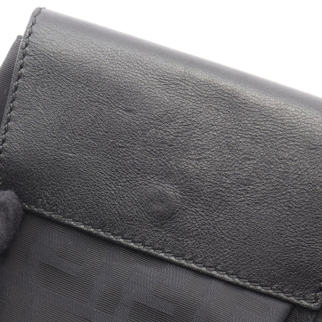 Fendi Waist Bag Zucca Black Nylon Leather — view 6