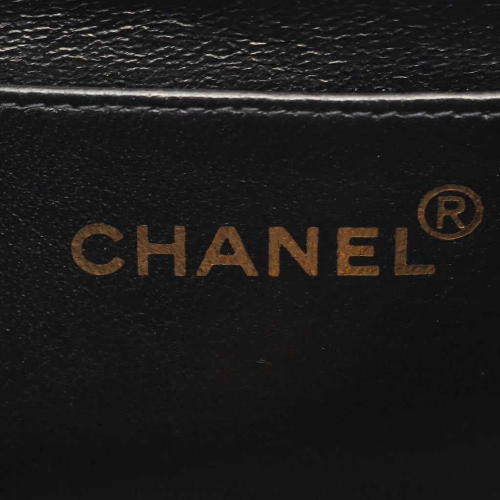 Chanel Shoulder Bag Quilted Diana Flap Black Lambskin Chain — view 4