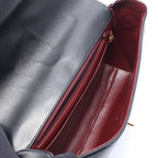 Chanel Shoulder Bag Blanc Stitch Black Lambskin — view 3